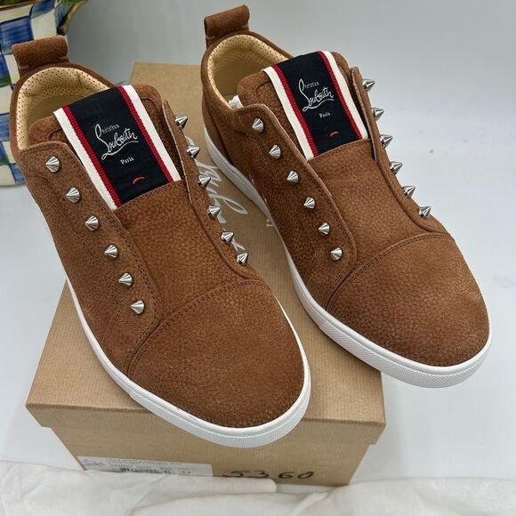 Men’s Christian Louboutin F. A. V. Slip on sneakers size 44 made in Italy. - Picture 1 of 10